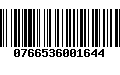 Código de Barras 0766536001644