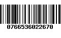 Código de Barras 0766536022670