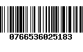 Código de Barras 0766536025183