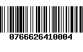 Código de Barras 0766626410004