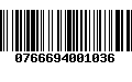 Código de Barras 0766694001036