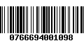 Código de Barras 0766694001098