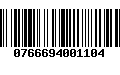 Código de Barras 0766694001104