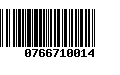 Código de Barras 0766710014