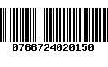 Código de Barras 0766724020150