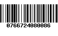 Código de Barras 0766724080086