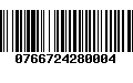 Código de Barras 0766724280004
