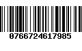 Código de Barras 0766724617985