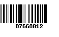 Código de Barras 07668012