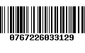 Código de Barras 0767226033129