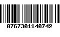 Código de Barras 0767301140742