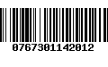 Código de Barras 0767301142012