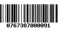 Código de Barras 0767387000091