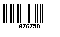 Código de Barras 076758