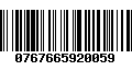 Código de Barras 0767665920059