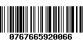 Código de Barras 0767665920066