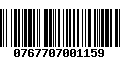 Código de Barras 0767707001159