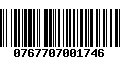 Código de Barras 0767707001746