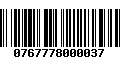 Código de Barras 0767778000037