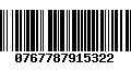 Código de Barras 0767787915322