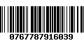 Código de Barras 0767787916039