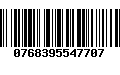 Código de Barras 0768395547707