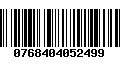 Código de Barras 0768404052499