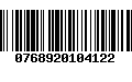 Código de Barras 0768920104122