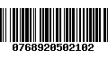 Código de Barras 0768920502102
