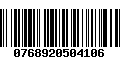 Código de Barras 0768920504106