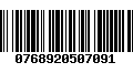 Código de Barras 0768920507091