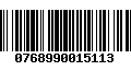 Código de Barras 0768990015113