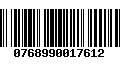 Código de Barras 0768990017612