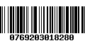 Código de Barras 0769203018280