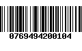 Código de Barras 0769494200104