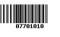 Código de Barras 07701010