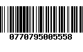 Código de Barras 0770795005558