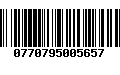 Código de Barras 0770795005657