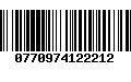 Código de Barras 0770974122212