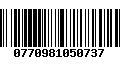 Código de Barras 0770981050737