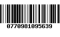 Código de Barras 0770981095639