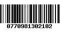 Código de Barras 0770981302102