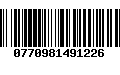 Código de Barras 0770981491226