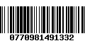 Código de Barras 0770981491332