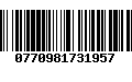 Código de Barras 0770981731957