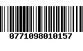 Código de Barras 0771098010157