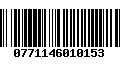 Código de Barras 0771146010153