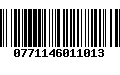 Código de Barras 0771146011013