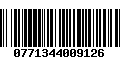 Código de Barras 0771344009126
