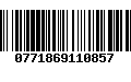 Código de Barras 0771869110857